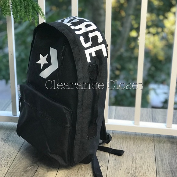 NWT Converse Street 22 Backpack D Black Unisex - Picture 3 of 4